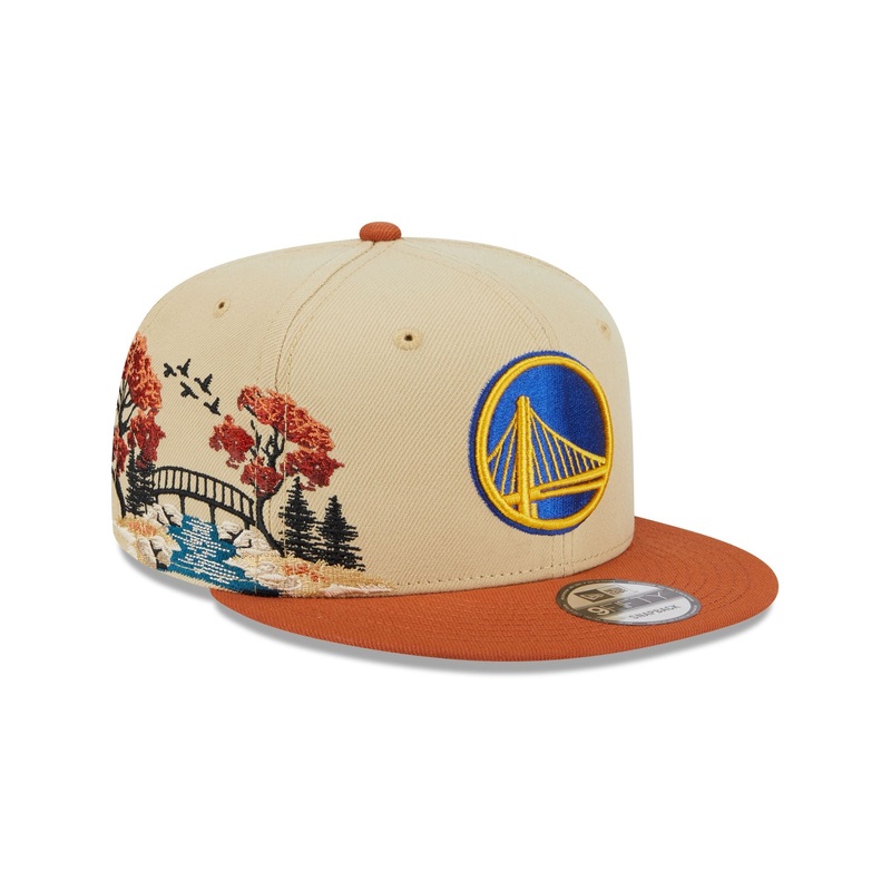 Golden State Warriors Fall Landscape 9FIFTY Snapback Hat One Size