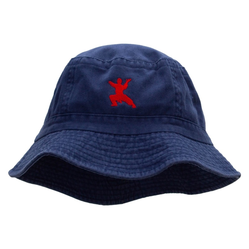 Karate Stand Embroidered Bucket Hat Periwinkle One Size