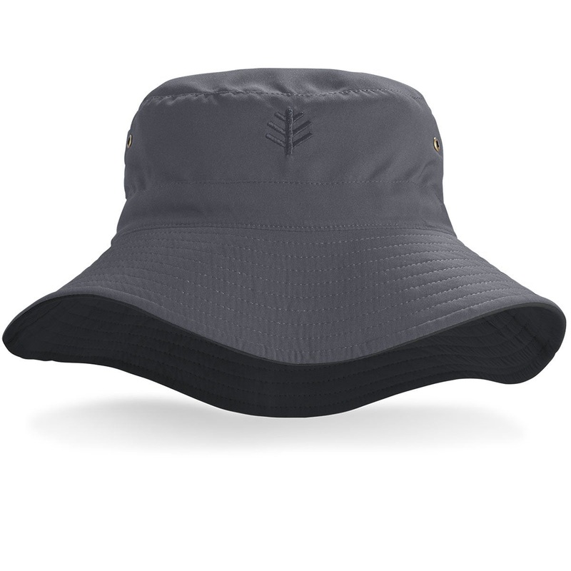 Landon Reversible Bucket Hat Stone/Carbon S/M