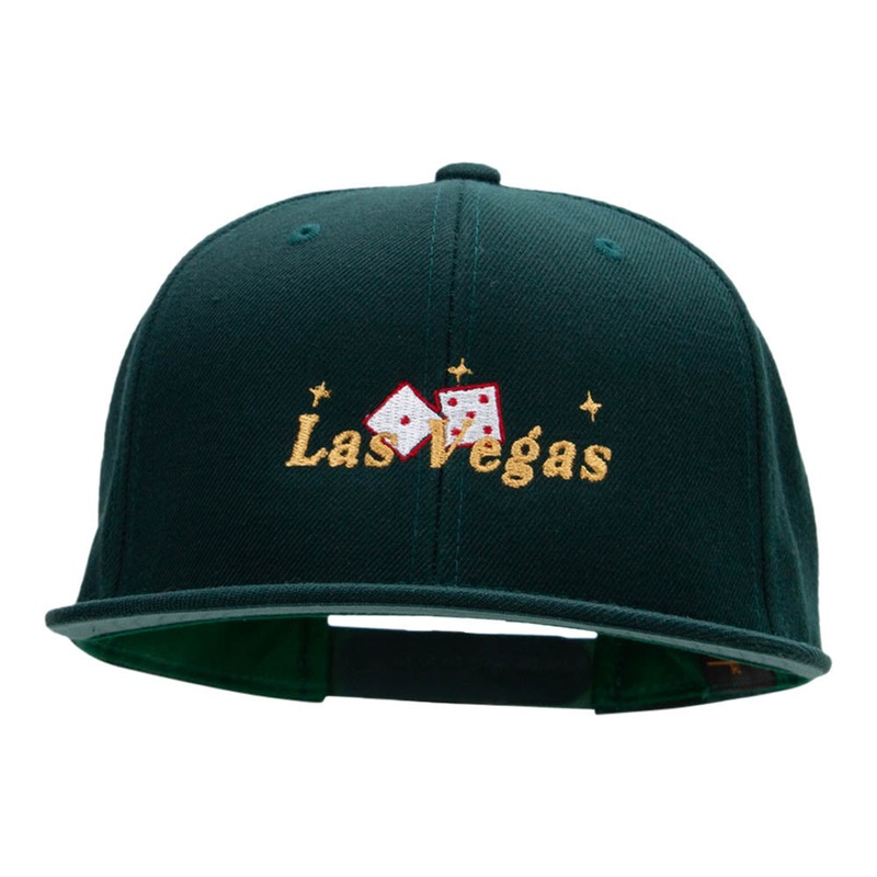 Las Vegas Vibes Embroidered Wool Blend Prostyle Snapback Spruce One Size