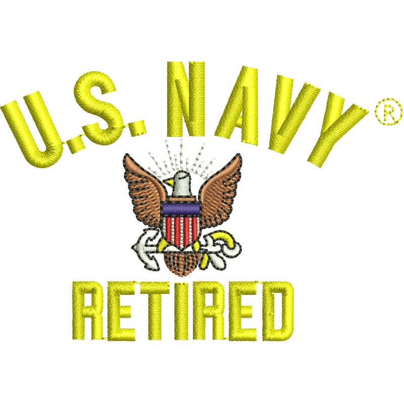 Licensed US Navy Retired Military Default Title One Size
