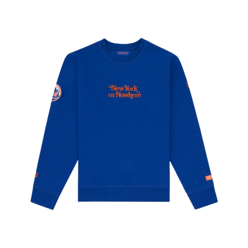 New York or Nowhere x New York Mets Light Royal Crewneck XS