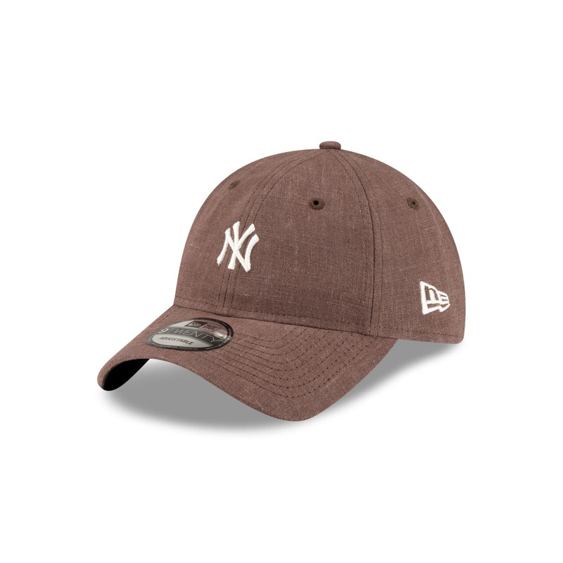 New York Yankees Soft Linen Brown 9TWENTY Adjustable Hat One Size