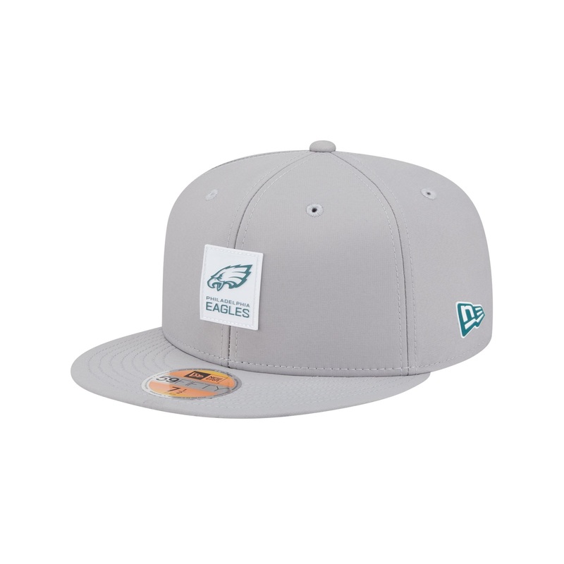 Philadelphia Eagles 2025 Sideline Hot Weather Gray 59FIFTY Fitted Hat 7