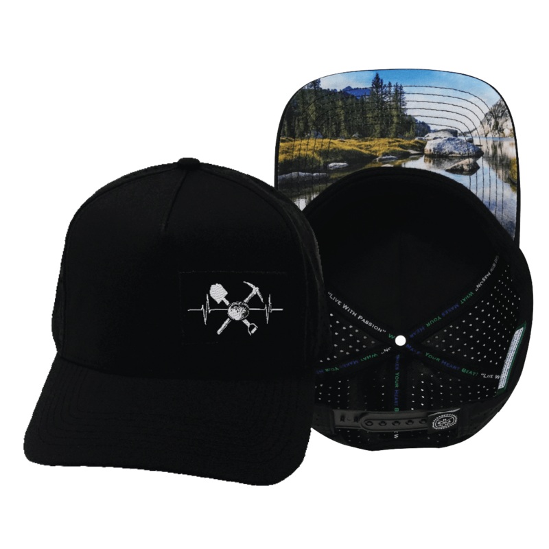 Prospecting Hat – Trucker Hat – Black – Laser Mesh