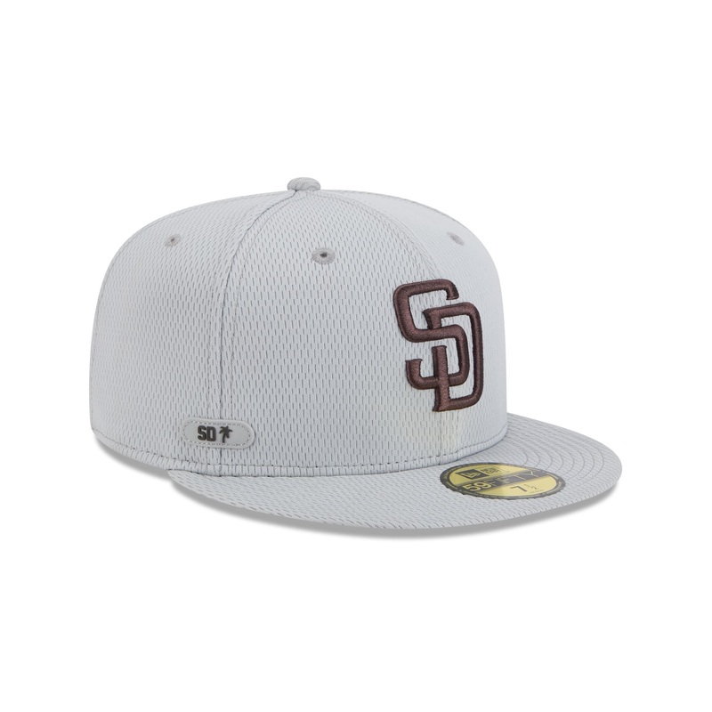 San Diego Padres 2025 Clubhouse Gray 59FIFTY Fitted Hat 7