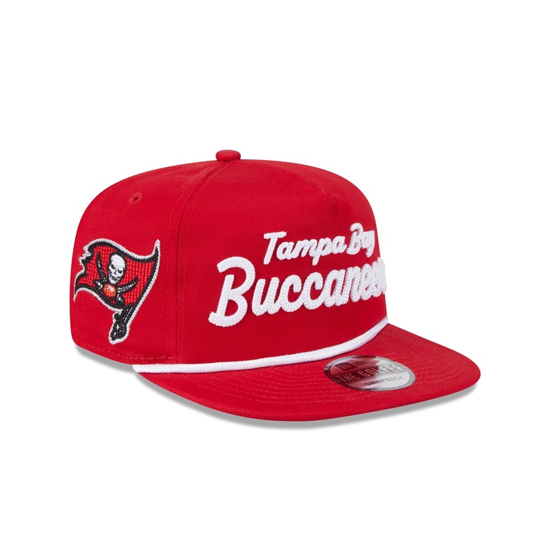 Tampa Bay Buccaneers Team Text Golfer Hat One Size