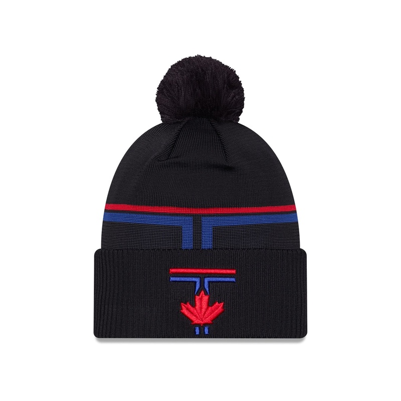 Toronto Blue Jays City Connect Pom Knit Hat One Size