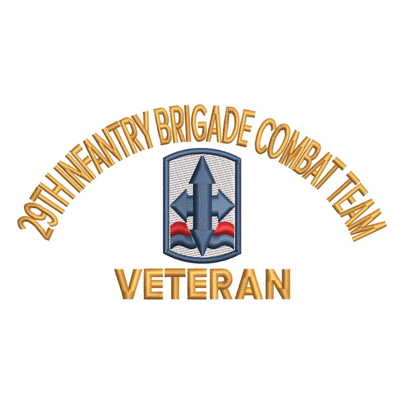 U.S. Army 29th Infantry Brigade Combat Team Logo U.S. Army 29th Infantry Brigade Combat Team Logo One Size
