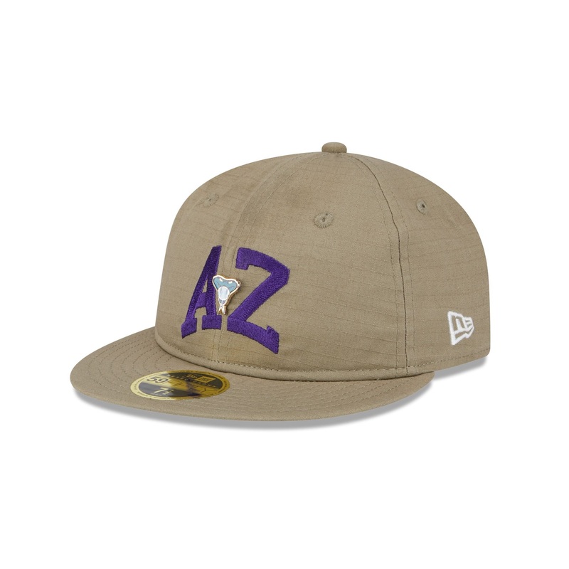 Arizona Diamondbacks Logo Pin Retro Crown 59FIFTY Fitted Hat 7