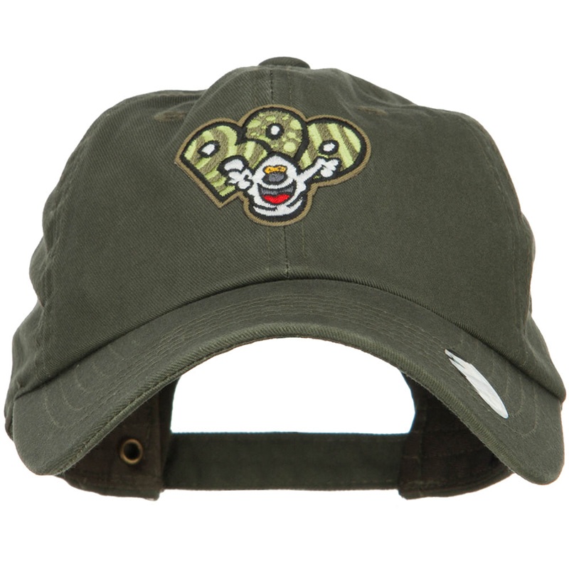 Boo Ghost Patched Unstructured Cap Olive One Size