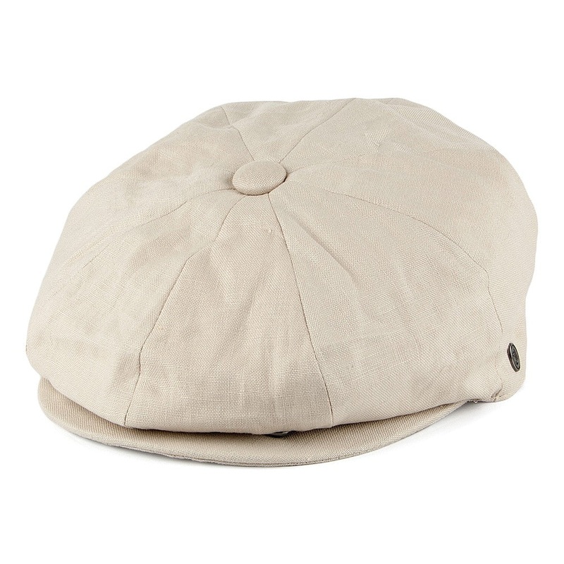 Jaxon & James Linen Newsboy Cap Natural Wholesale Pack Prepack