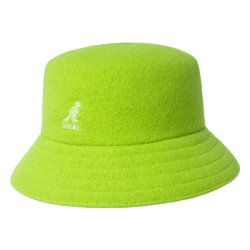 Kangol Lahinch Wool Bucket Hat – Lime S