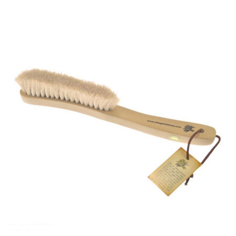 Light Felt Hat Brush WHITE ONE SIZE