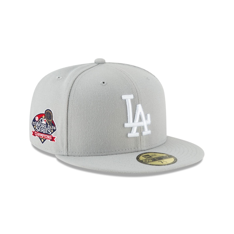 Los Angeles Dodgers 2024 World Series Champions Gray 59FIFTY Fitted Hat 7
