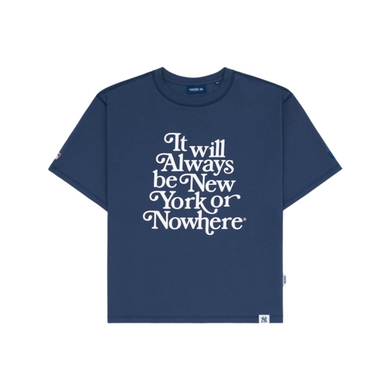 New York or Nowhere x New York Yankees Navy Relaxed Motto Short-Sleeve T-Shirt S