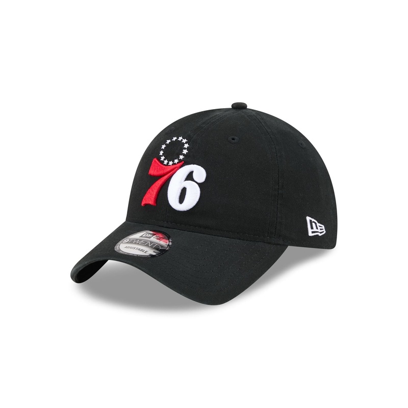 Philadelphia 76ers Black 9TWENTY Adjustable Hat One Size