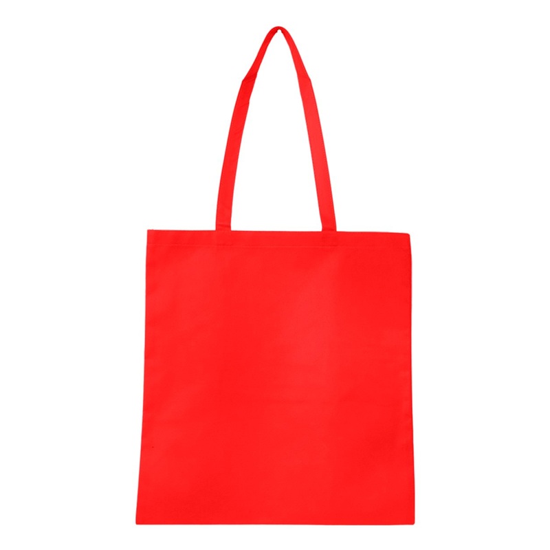 Q-Tees Q126300 Non-Woven Tote Bag Black