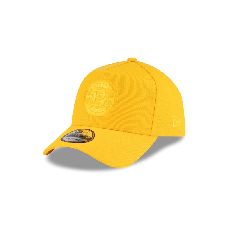 Boston Bruins Gold 9FORTY A-Frame Snapback Hat One Size