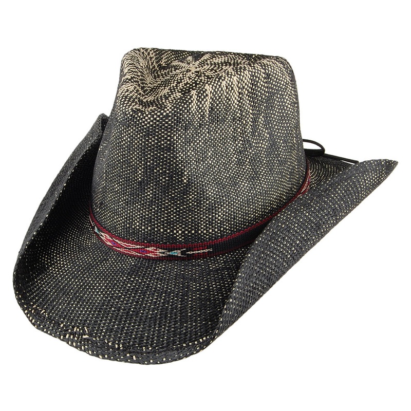 Dorfman Pacific Hats Amarillo Toyo Western Cowboy Hat – Black Small/Medium