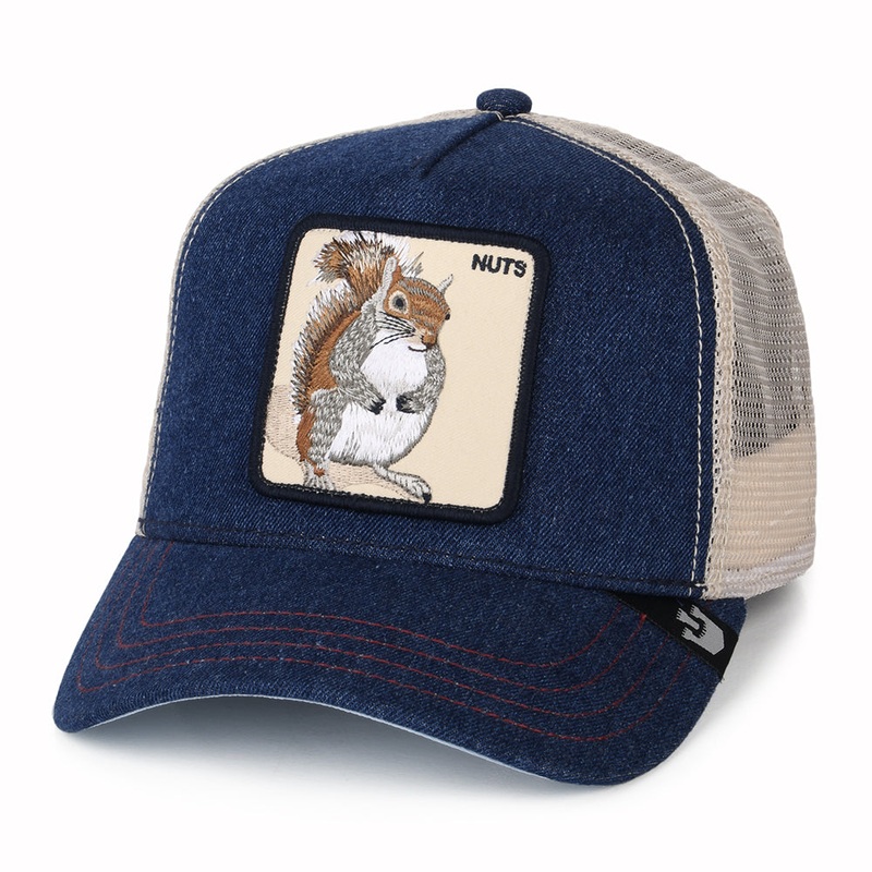 Goorin Bros. Nuts Squirrel Trucker Cap – Navy Blue Adjustable