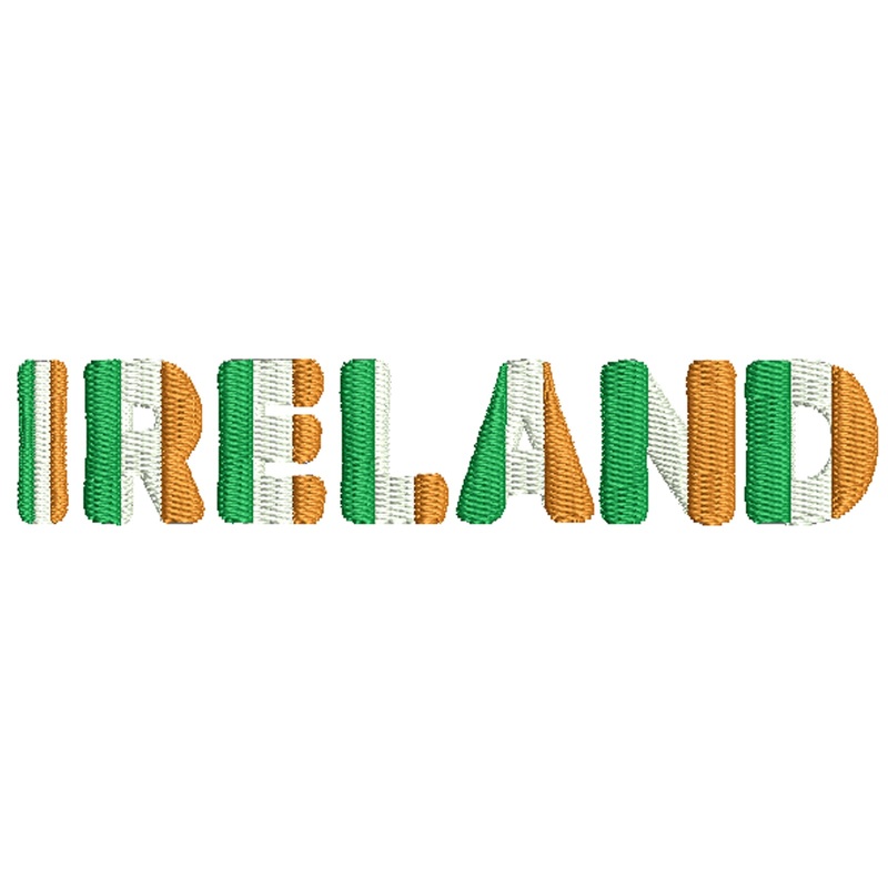 Ireland With Flag Colors Default Title One Size