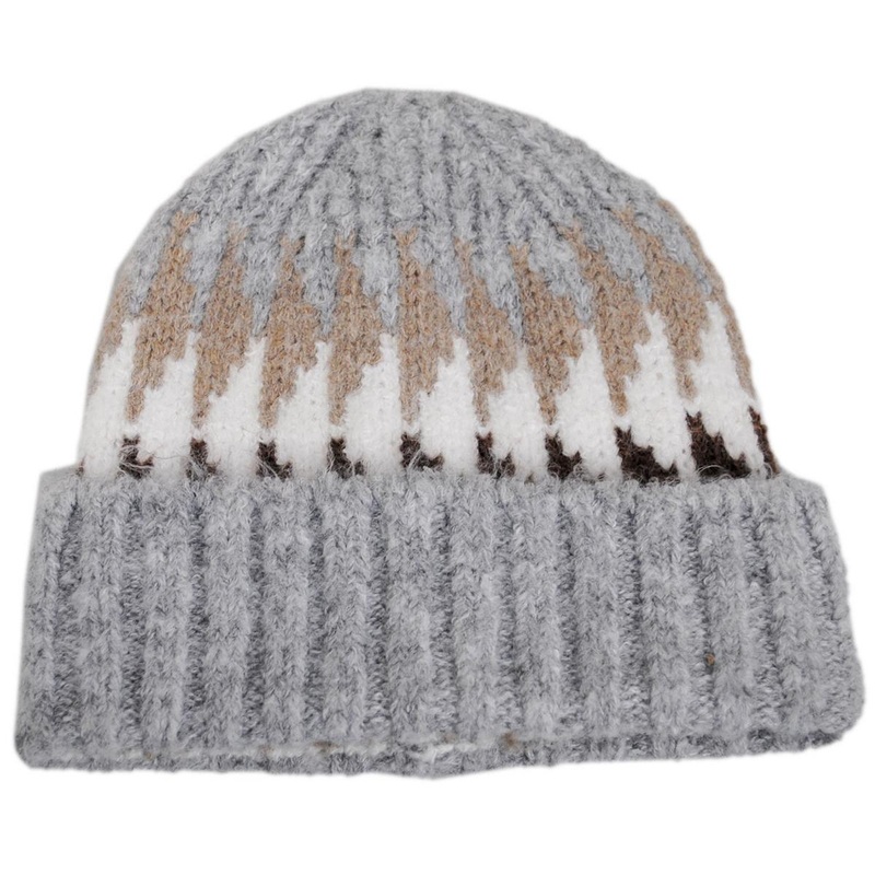 Kerrigan Recycled Knit Beanie Hat GREY ONE SIZE FITS MOST