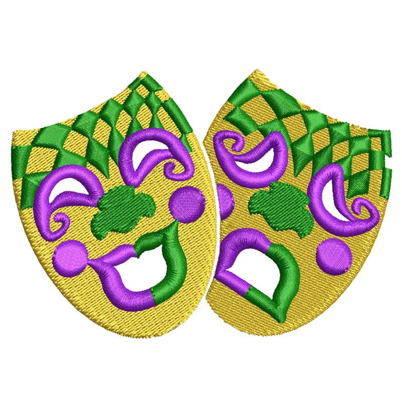 Mardi Gras Masks Logo Mardi Gras Masks Logo One Size