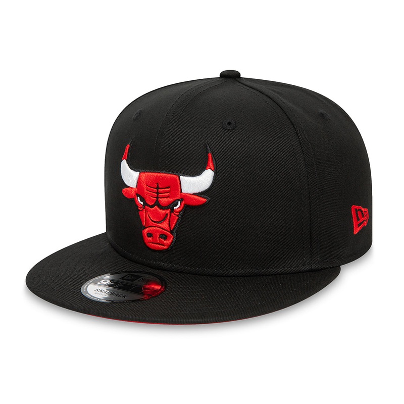 New Era 9FIFTY Chicago Bulls Snapback Cap – NBA Rear Logo – Black Small/Medium