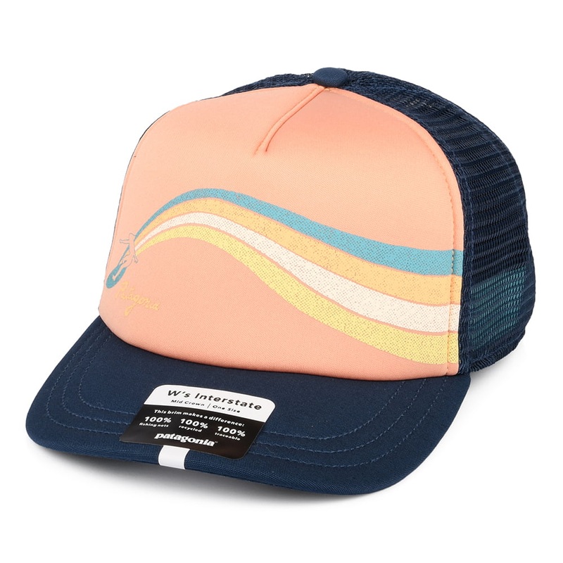 Patagonia Hats Womens Psychedelic Slider Interstate Trucker Cap – Blue Adjustable