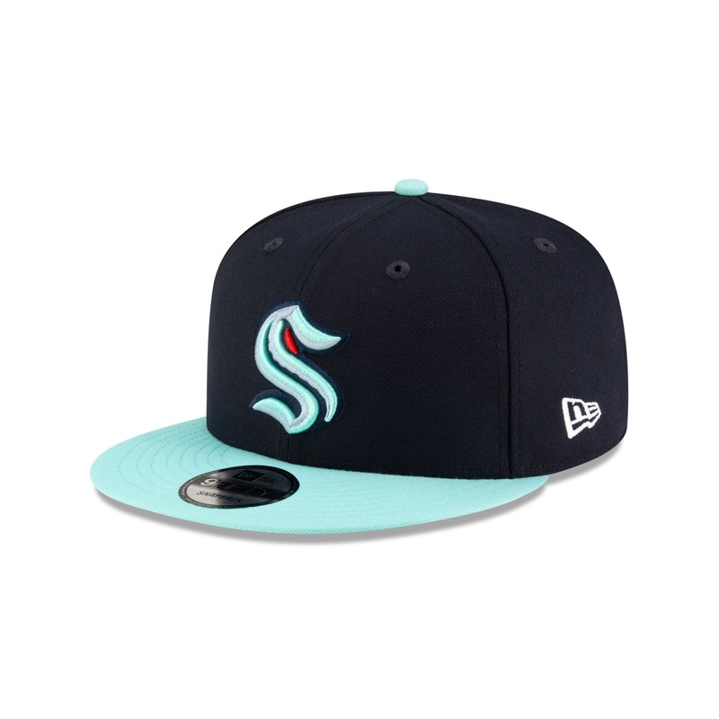 Seattle Kraken Navy 9FIFTY Snapback Hat One Size