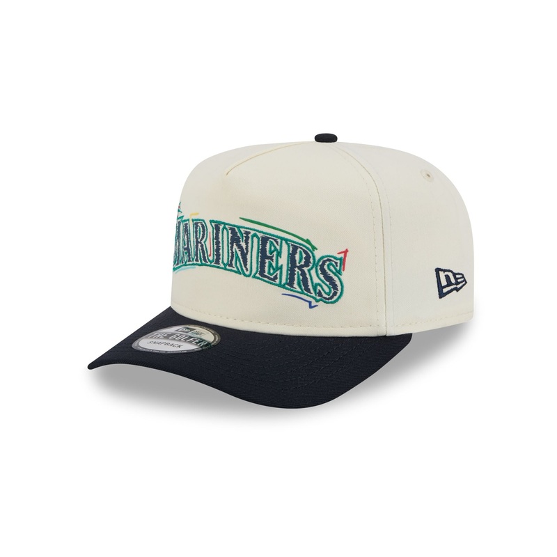 Seattle Mariners Team Scribble Golfer Hat One Size
