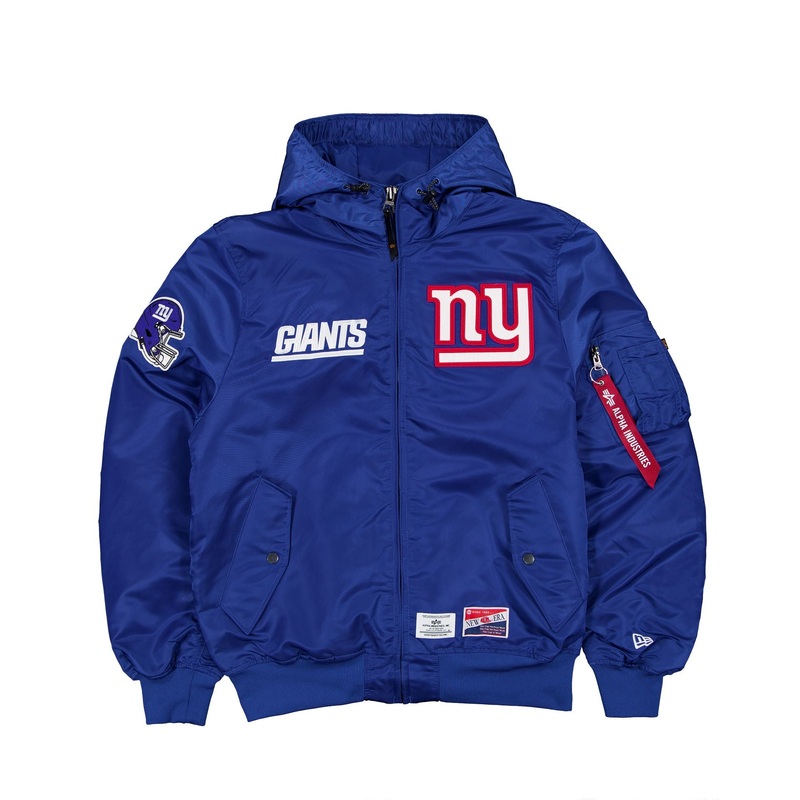 Alpha Industries x New York Giants L-2B Hooded Bomber Jacket S