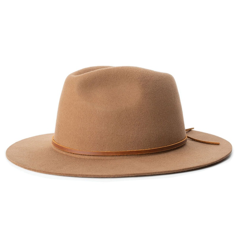 Brixton Hats Wesley Fedora Hat – Light Brown Small-56cm