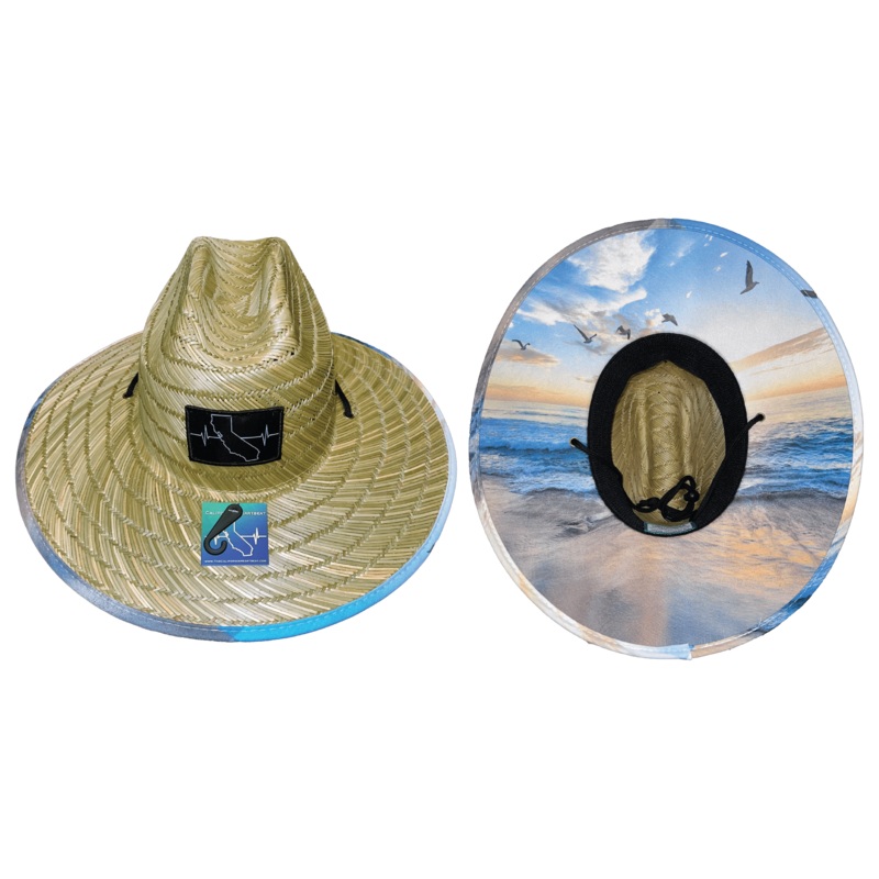 California Straw – Sun Hat – Seagulls