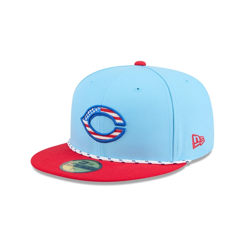Cincinnati Reds Independence Day 2025 59FIFTY Fitted Hat 7