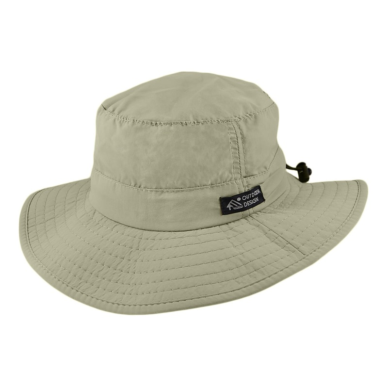 Dorfman Pacific Hats Evergreen Packable Big Brim Boonie Hat – Khaki S