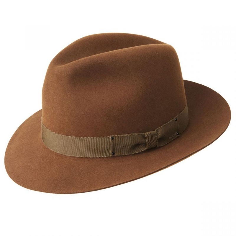 Draper III Fur Felt Fedora Hat COGNAC 6 7/8