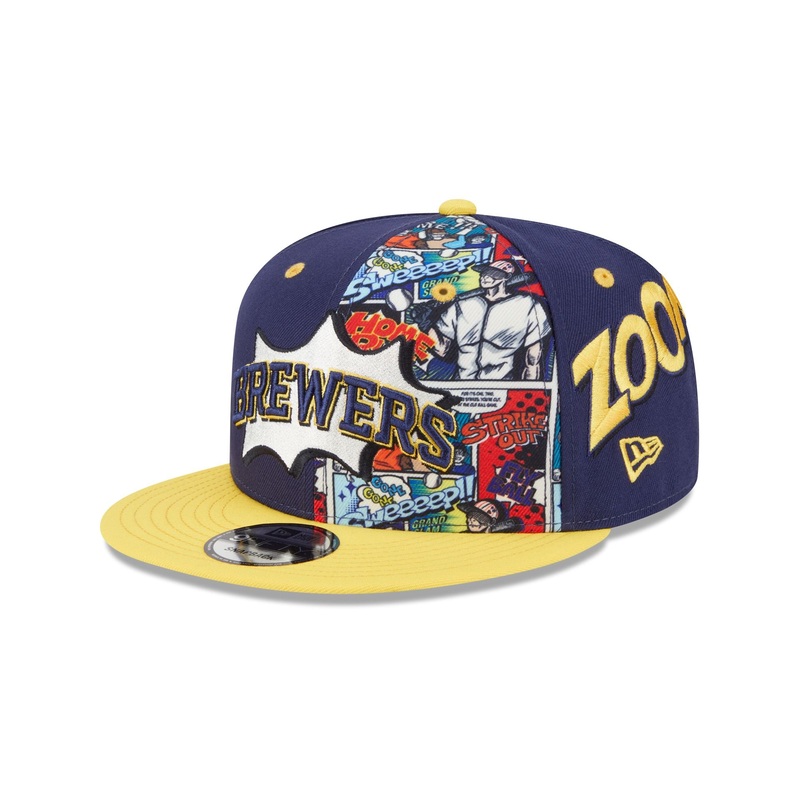 Milwaukee Brewers Diamond Hero Edition 9FIFTY Snapback Hat One Size
