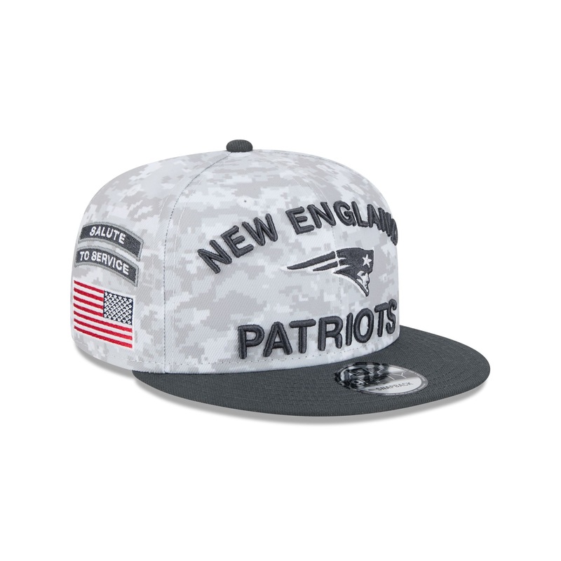 New England Patriots 2024 Salute to Service 9FIFTY Snapback Hat One Size