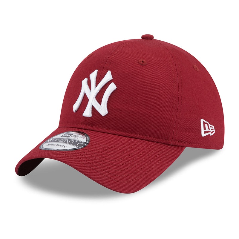 New Era 9TWENTY New York Yankees Baseball Cap – MLB League Essential – Cardinal-White Adjustable