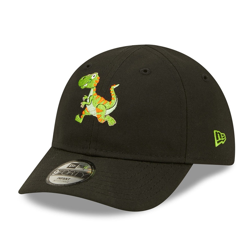 New Era Baby 9FORTY Repreve Baseball Cap – Dino – Black Infant 1-Size