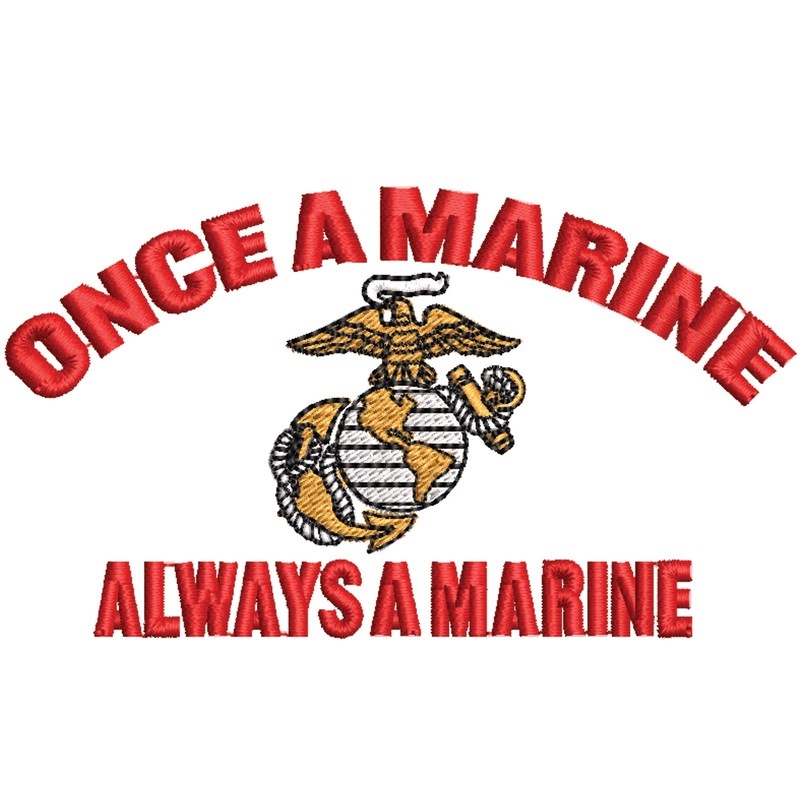 Once A Marine Always a Marine Logo Once A Marine Always a Marine Logo One Size