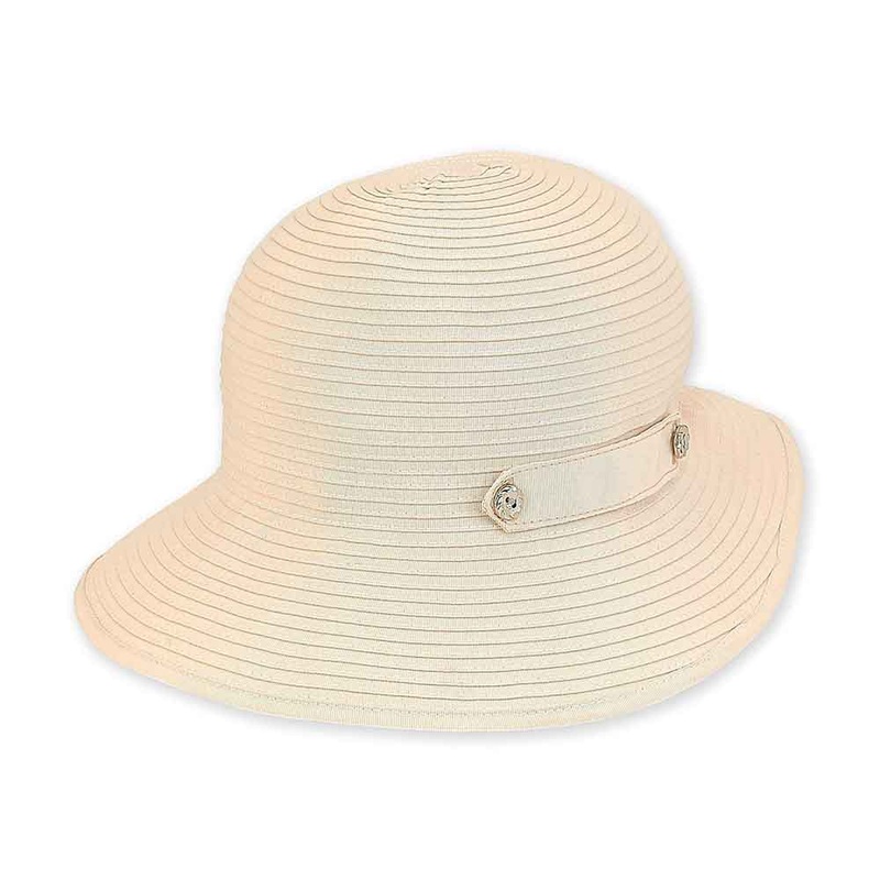 Petite Size Packable Ribbon Sun Hat – Sunny Dayz Tan Small (56 cm)