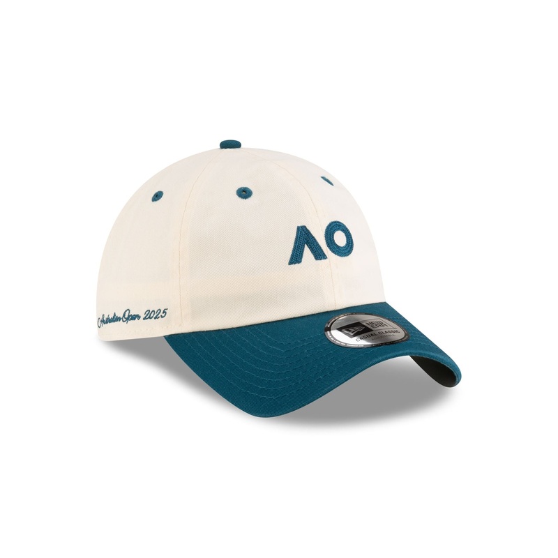 2025 Australian Open Cream Cadet Blue Casual Classic Adjustable Hat One Size