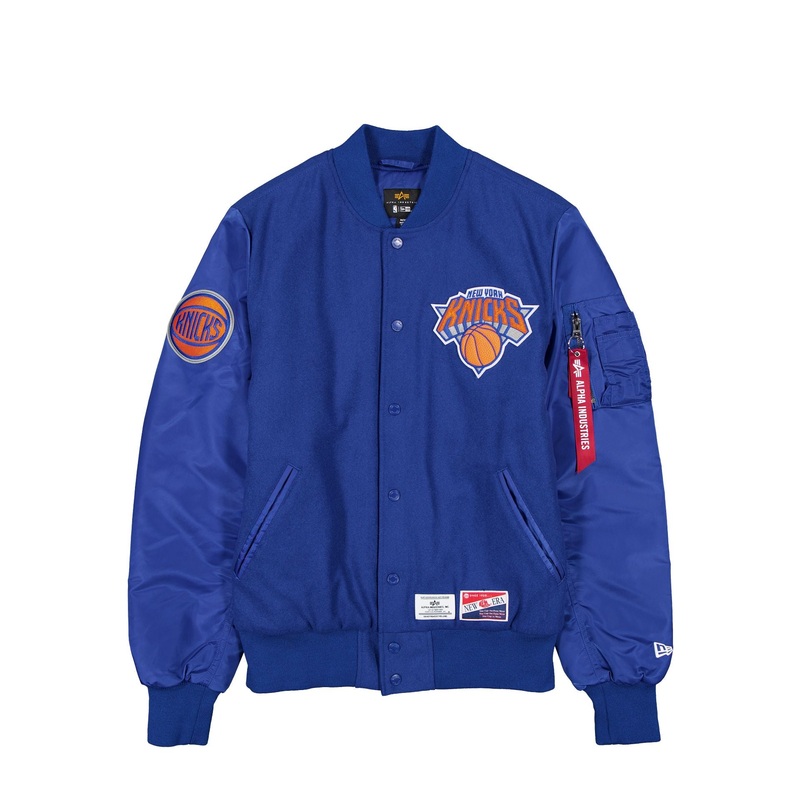 Alpha Industries x New York Knicks MA-1 Wool Varsity Jacket S