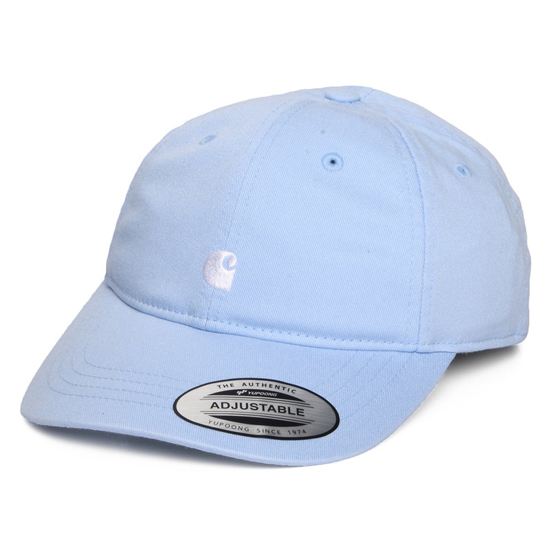 Carhartt WIP Hats Womens Madison Logo Baseball Cap – Sky Blue Adjustable