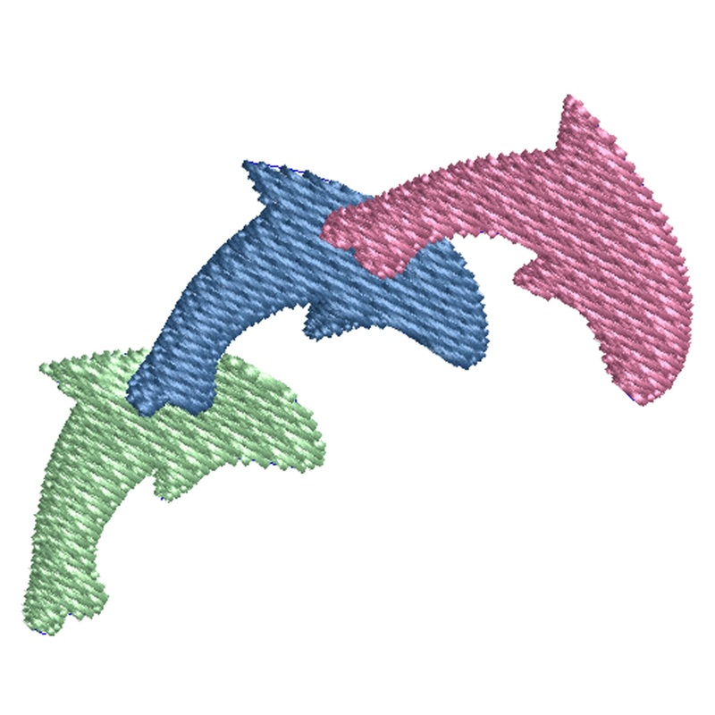 Colorful Dolphin Logo Colorful Dolphin Logo One Size