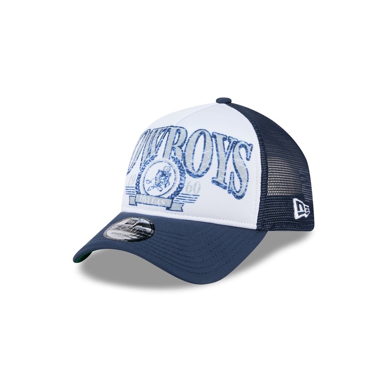 Dallas Cowboys Distressed 9FORTY A-Frame Trucker Hat One Size