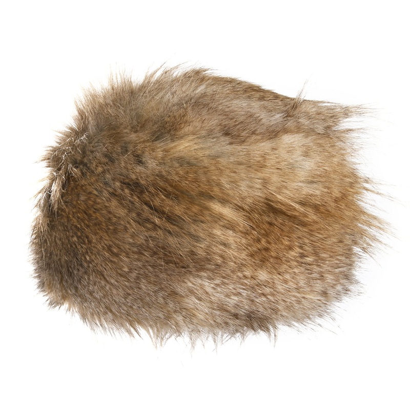 Helen Moore Womens Faux Fur Winter Pillbox Hat – Sand Small/Medium